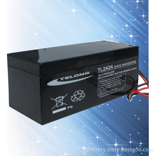 24V2.4ah Sealed Lead Acid Battery AGM Battery Maintenance Free Battery for Security Alarm System